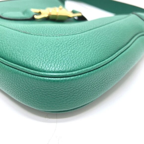 GUCCI 810232 Jackie 1961 Small 2WAY Bag Shoulder Bag Leather Green - Picture 3 of 15
